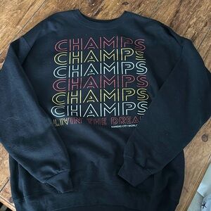 Kansas City Chiefs women’s black sweatshirt